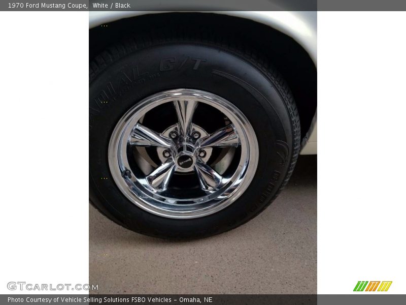 White / Black 1970 Ford Mustang Coupe