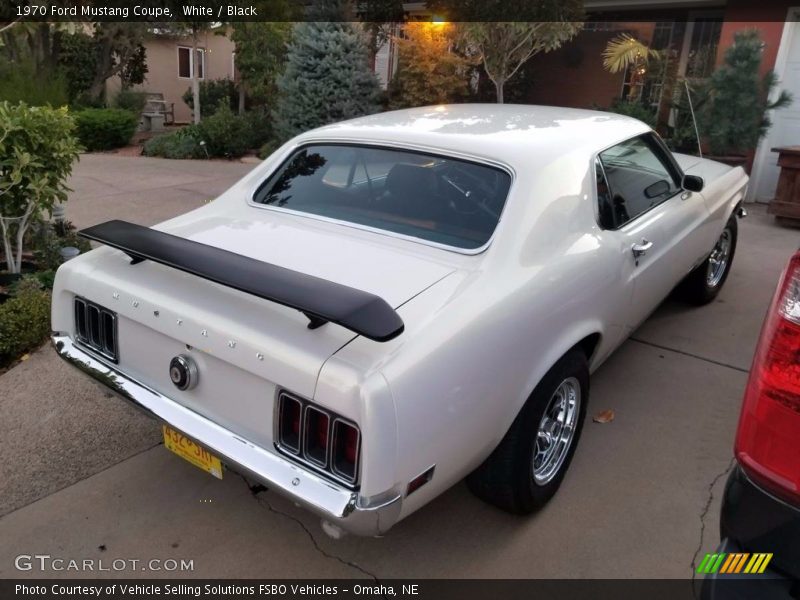 White / Black 1970 Ford Mustang Coupe