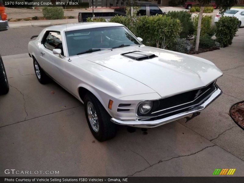 White / Black 1970 Ford Mustang Coupe