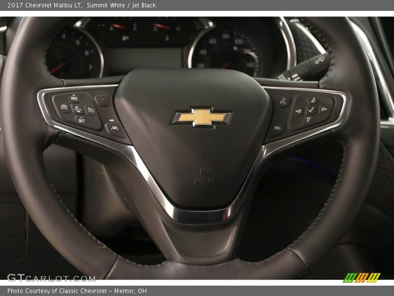 Summit White / Jet Black 2017 Chevrolet Malibu LT