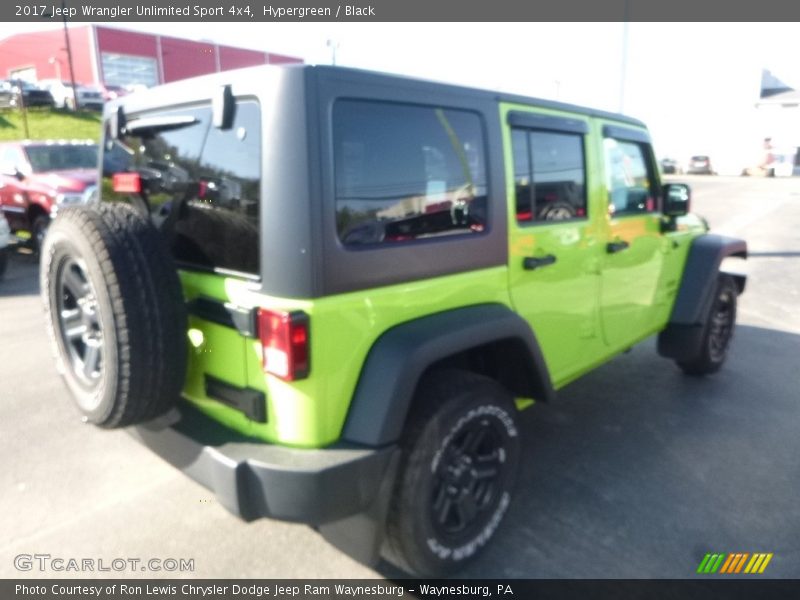 Hypergreen / Black 2017 Jeep Wrangler Unlimited Sport 4x4