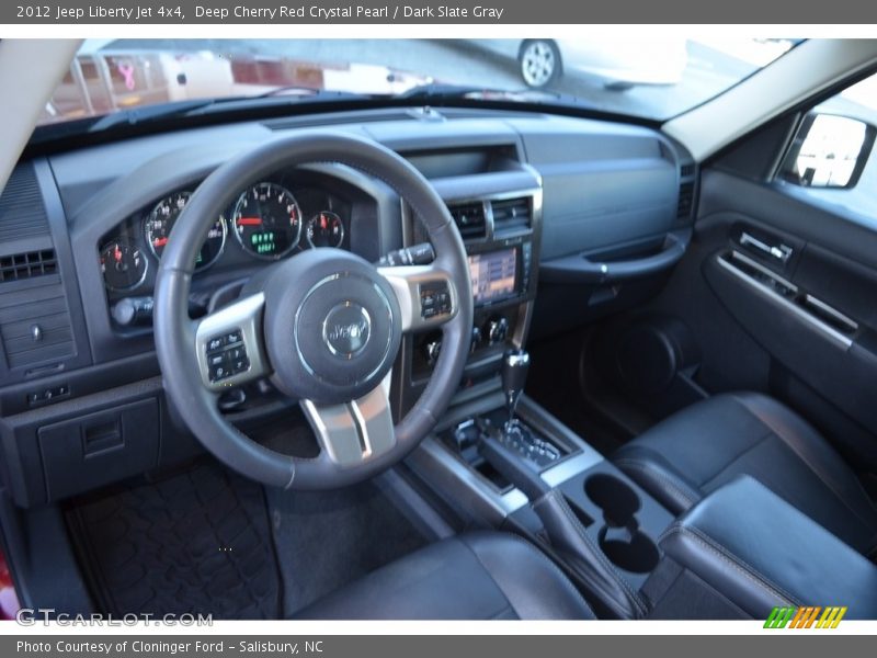 Deep Cherry Red Crystal Pearl / Dark Slate Gray 2012 Jeep Liberty Jet 4x4