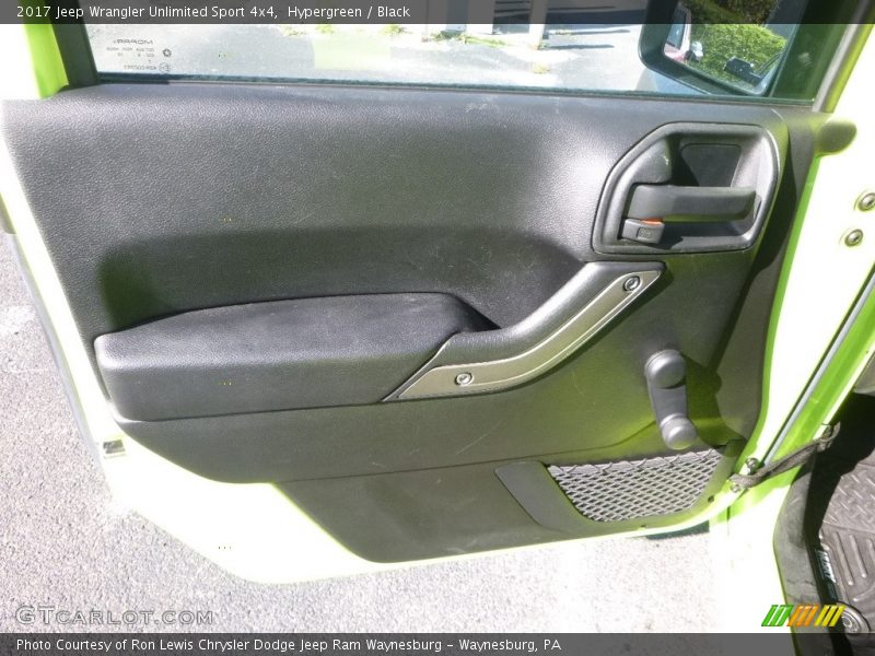Hypergreen / Black 2017 Jeep Wrangler Unlimited Sport 4x4