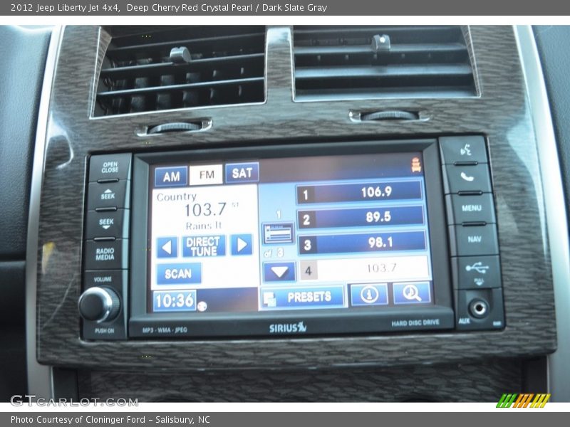 Deep Cherry Red Crystal Pearl / Dark Slate Gray 2012 Jeep Liberty Jet 4x4