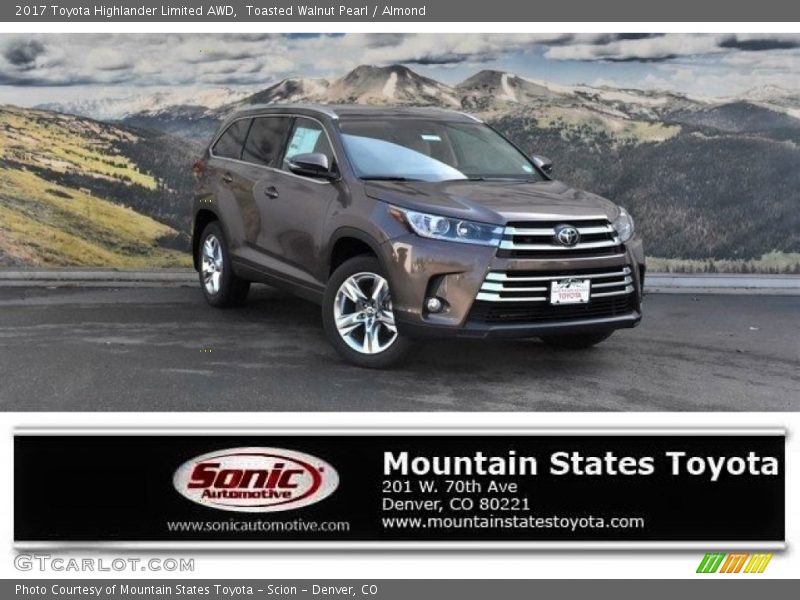 Toasted Walnut Pearl / Almond 2017 Toyota Highlander Limited AWD