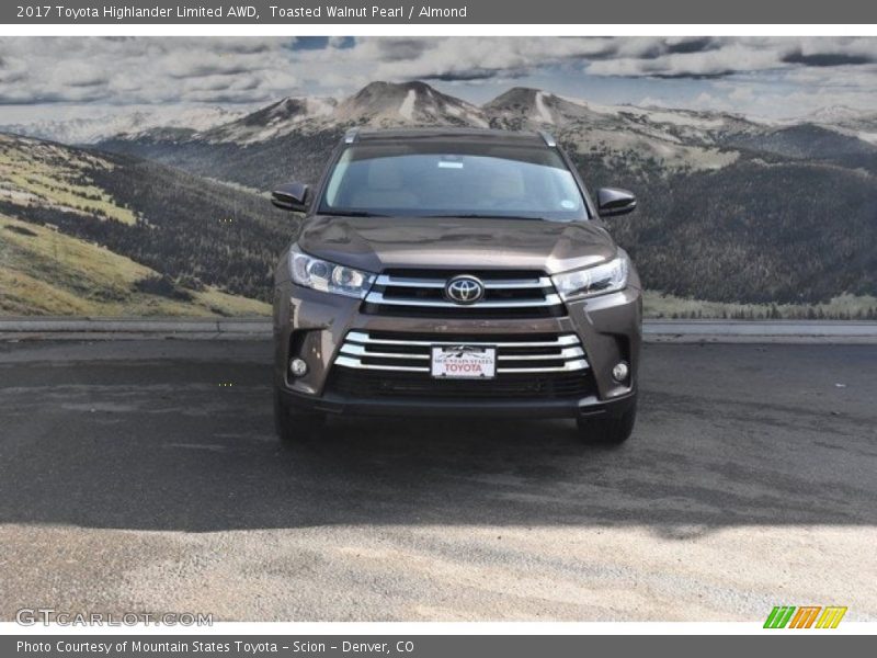 Toasted Walnut Pearl / Almond 2017 Toyota Highlander Limited AWD