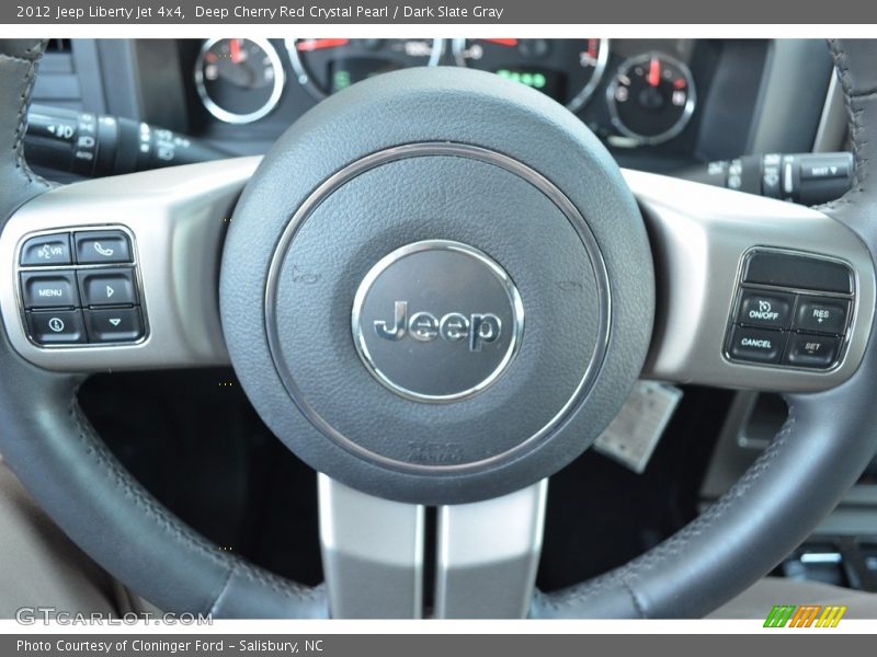 Deep Cherry Red Crystal Pearl / Dark Slate Gray 2012 Jeep Liberty Jet 4x4