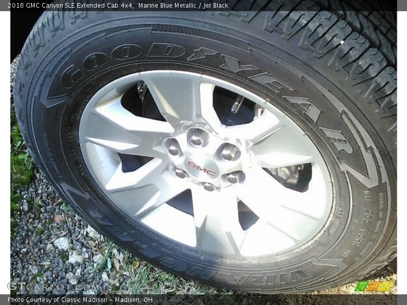 Marine Blue Metallic / Jet Black 2018 GMC Canyon SLE Extended Cab 4x4