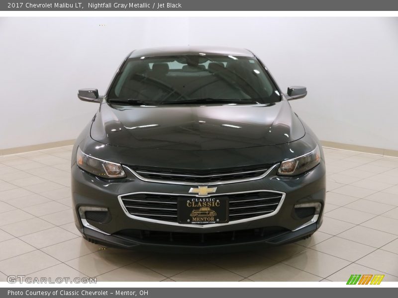 Nightfall Gray Metallic / Jet Black 2017 Chevrolet Malibu LT