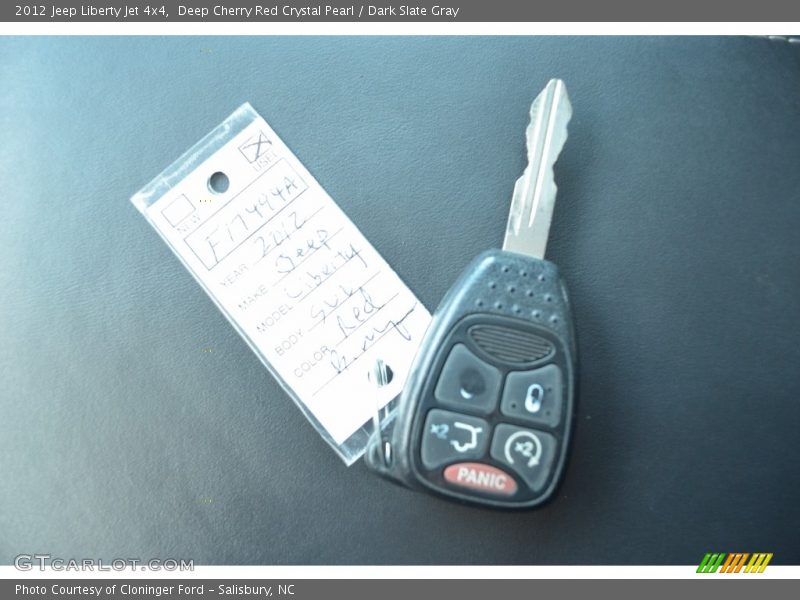 Deep Cherry Red Crystal Pearl / Dark Slate Gray 2012 Jeep Liberty Jet 4x4