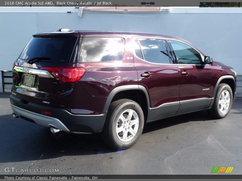 Black Cherry Metallic / Jet Black 2018 GMC Acadia SLE AWD