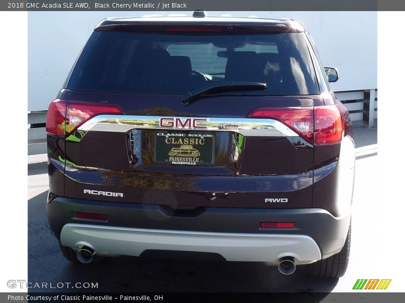 Black Cherry Metallic / Jet Black 2018 GMC Acadia SLE AWD