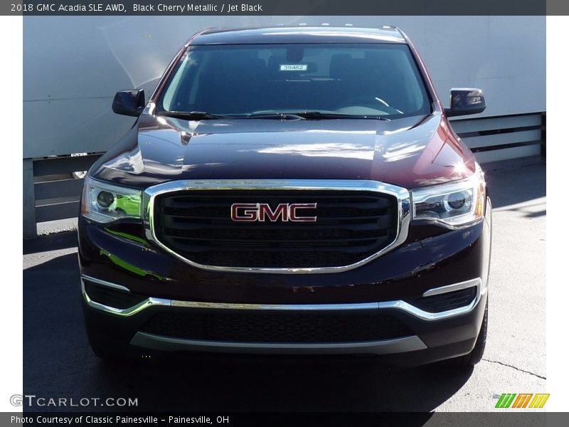 Black Cherry Metallic / Jet Black 2018 GMC Acadia SLE AWD