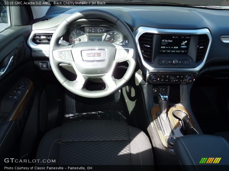 Black Cherry Metallic / Jet Black 2018 GMC Acadia SLE AWD