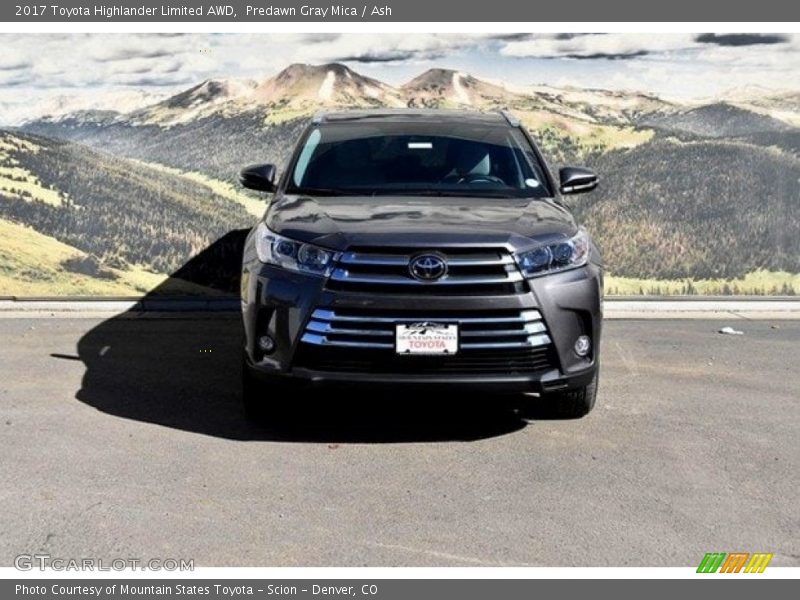 Predawn Gray Mica / Ash 2017 Toyota Highlander Limited AWD