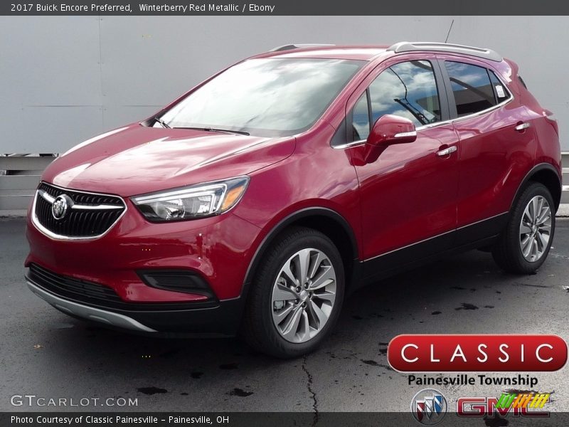 Winterberry Red Metallic / Ebony 2017 Buick Encore Preferred