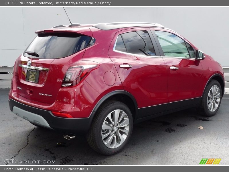 Winterberry Red Metallic / Ebony 2017 Buick Encore Preferred