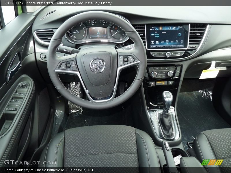Winterberry Red Metallic / Ebony 2017 Buick Encore Preferred