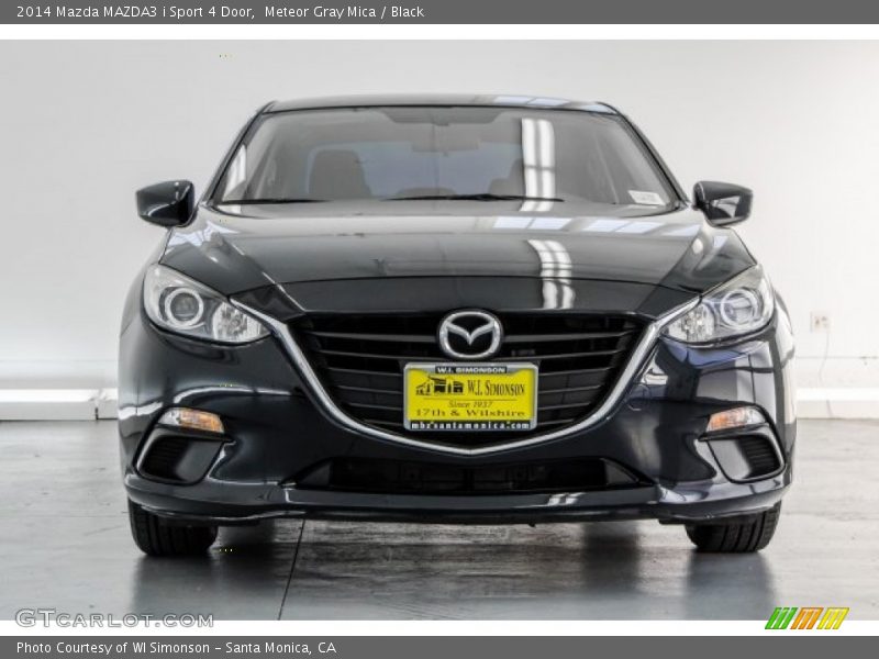 Meteor Gray Mica / Black 2014 Mazda MAZDA3 i Sport 4 Door