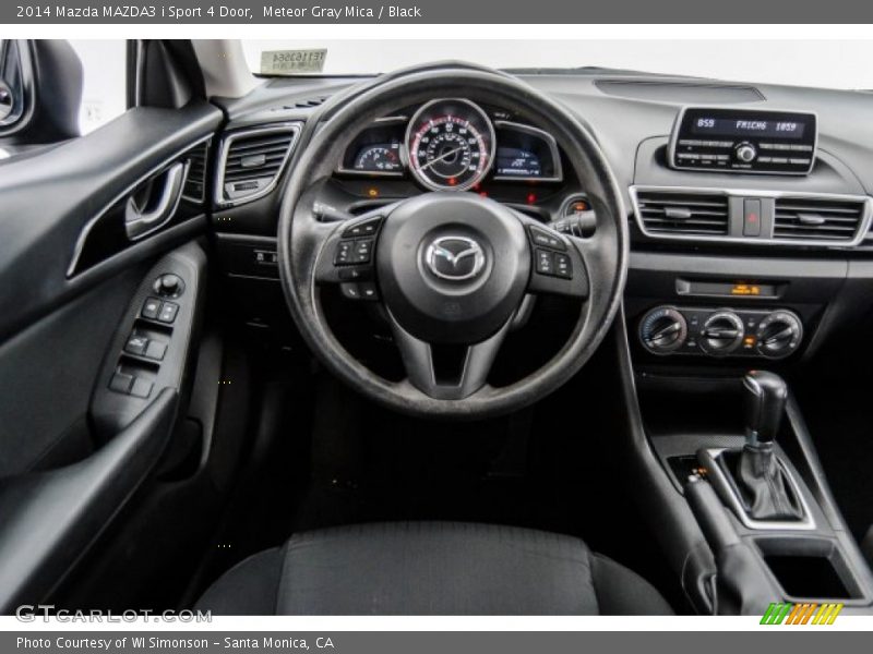 Meteor Gray Mica / Black 2014 Mazda MAZDA3 i Sport 4 Door