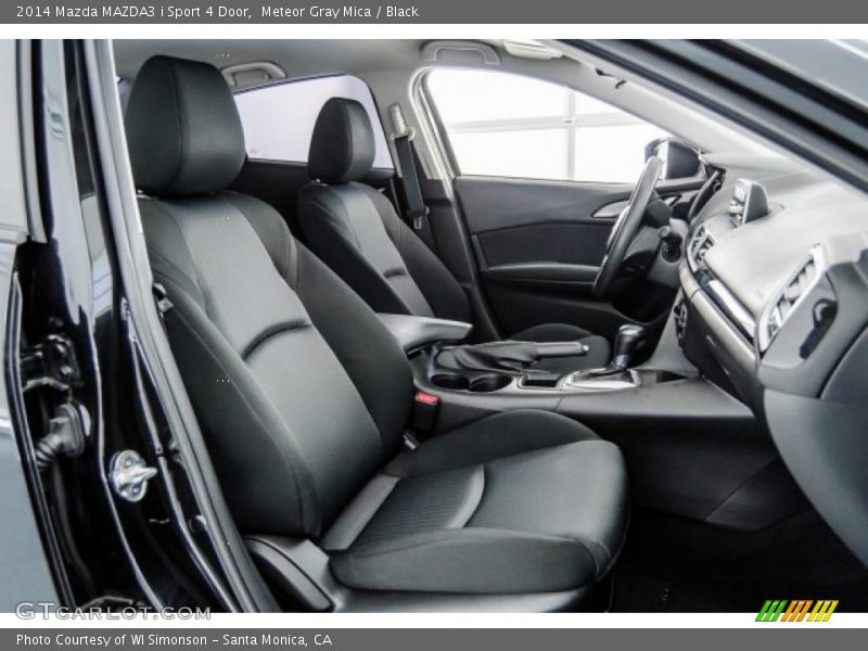 Meteor Gray Mica / Black 2014 Mazda MAZDA3 i Sport 4 Door