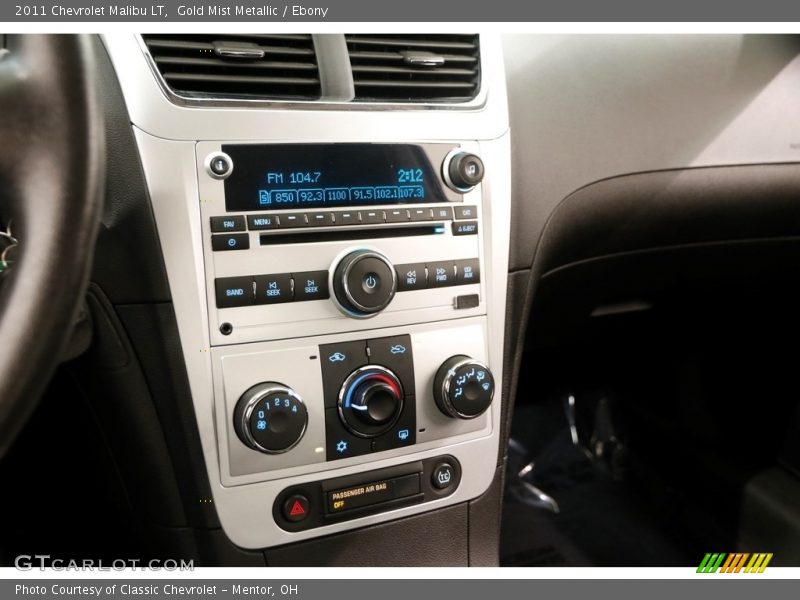 Gold Mist Metallic / Ebony 2011 Chevrolet Malibu LT