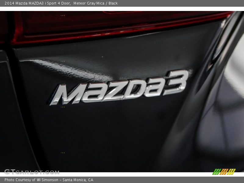 Meteor Gray Mica / Black 2014 Mazda MAZDA3 i Sport 4 Door