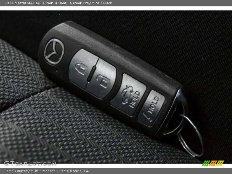 Meteor Gray Mica / Black 2014 Mazda MAZDA3 i Sport 4 Door