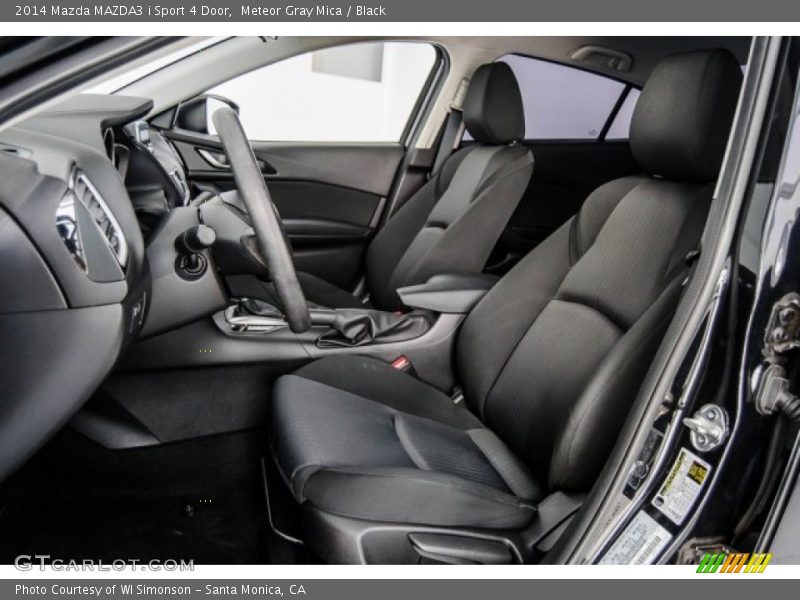 Meteor Gray Mica / Black 2014 Mazda MAZDA3 i Sport 4 Door