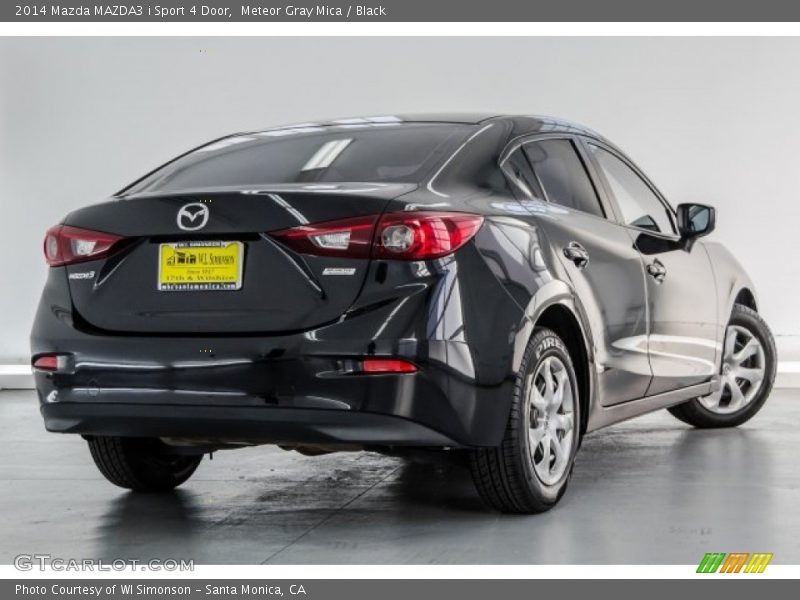 Meteor Gray Mica / Black 2014 Mazda MAZDA3 i Sport 4 Door