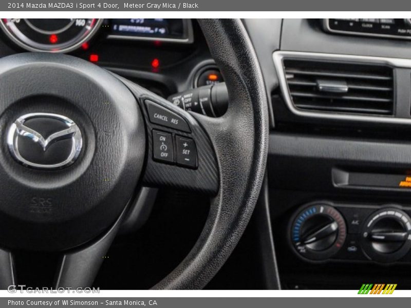 Meteor Gray Mica / Black 2014 Mazda MAZDA3 i Sport 4 Door