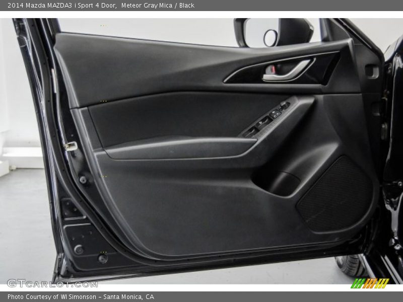 Meteor Gray Mica / Black 2014 Mazda MAZDA3 i Sport 4 Door
