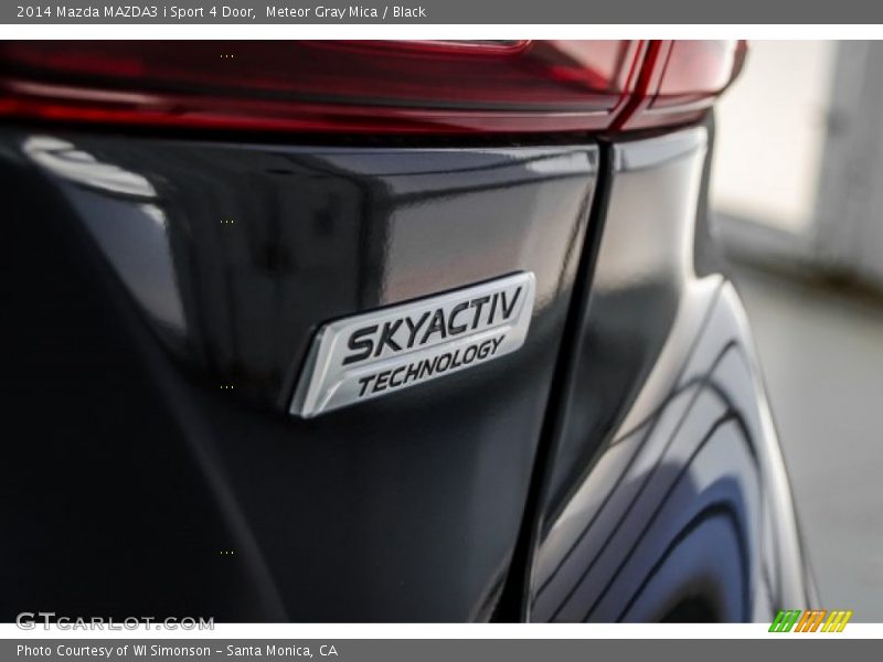 Meteor Gray Mica / Black 2014 Mazda MAZDA3 i Sport 4 Door