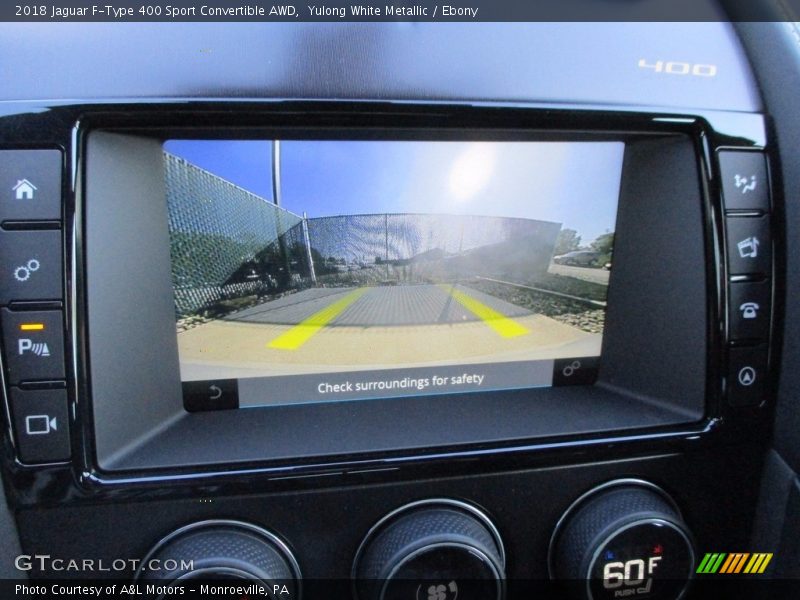 Yulong White Metallic / Ebony 2018 Jaguar F-Type 400 Sport Convertible AWD