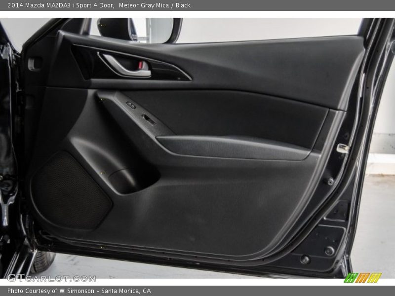 Meteor Gray Mica / Black 2014 Mazda MAZDA3 i Sport 4 Door