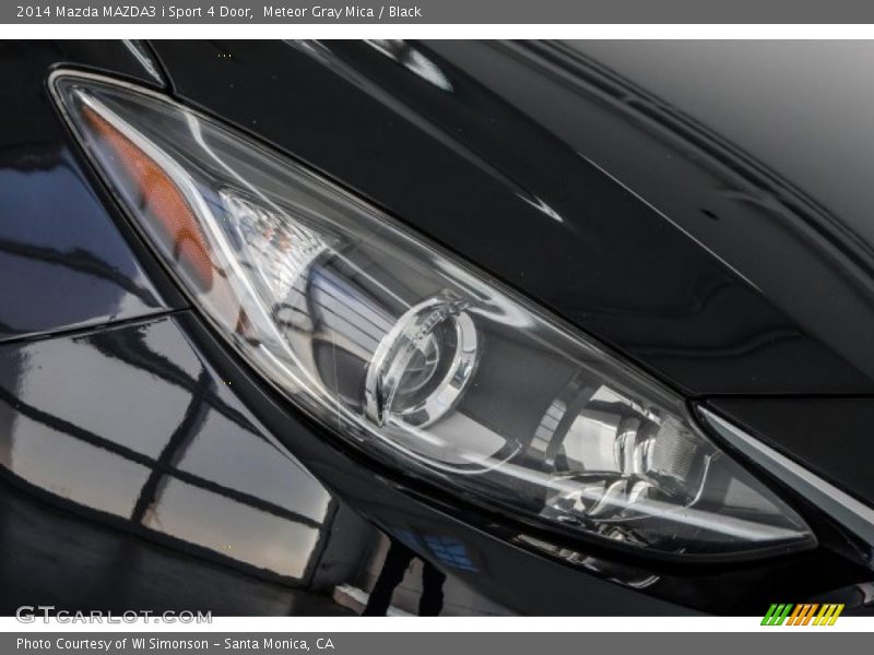Meteor Gray Mica / Black 2014 Mazda MAZDA3 i Sport 4 Door