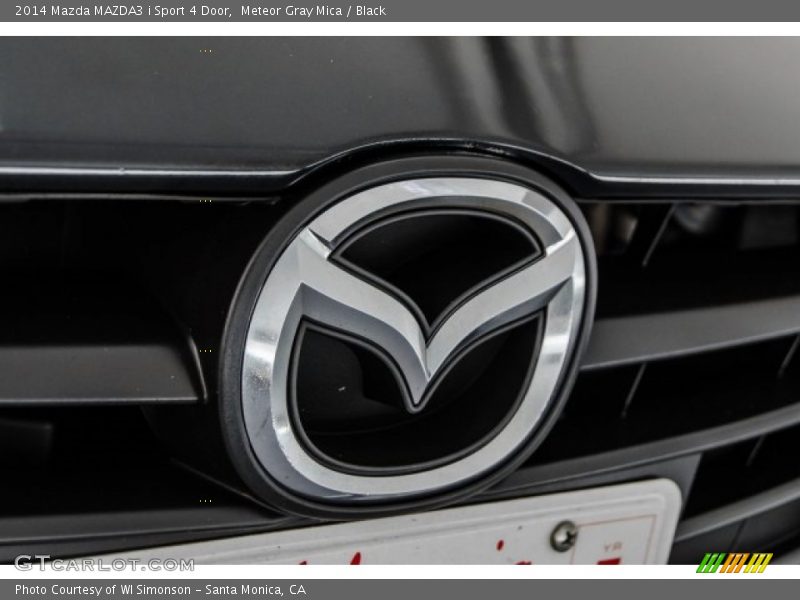 Meteor Gray Mica / Black 2014 Mazda MAZDA3 i Sport 4 Door