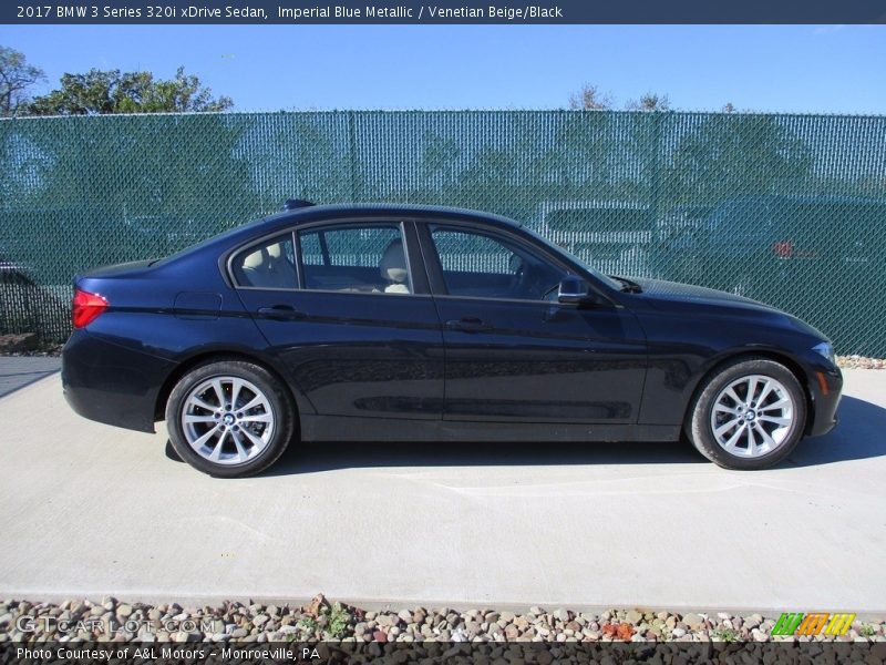 Imperial Blue Metallic / Venetian Beige/Black 2017 BMW 3 Series 320i xDrive Sedan
