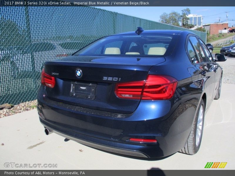 Imperial Blue Metallic / Venetian Beige/Black 2017 BMW 3 Series 320i xDrive Sedan