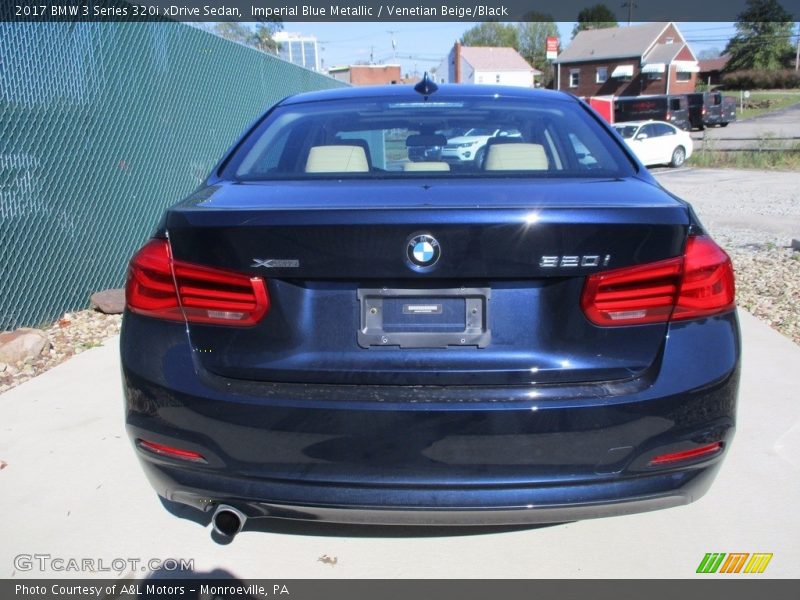 Imperial Blue Metallic / Venetian Beige/Black 2017 BMW 3 Series 320i xDrive Sedan