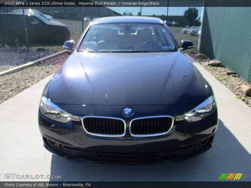 Imperial Blue Metallic / Venetian Beige/Black 2017 BMW 3 Series 320i xDrive Sedan
