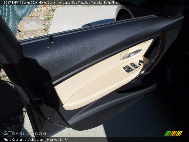 Imperial Blue Metallic / Venetian Beige/Black 2017 BMW 3 Series 320i xDrive Sedan