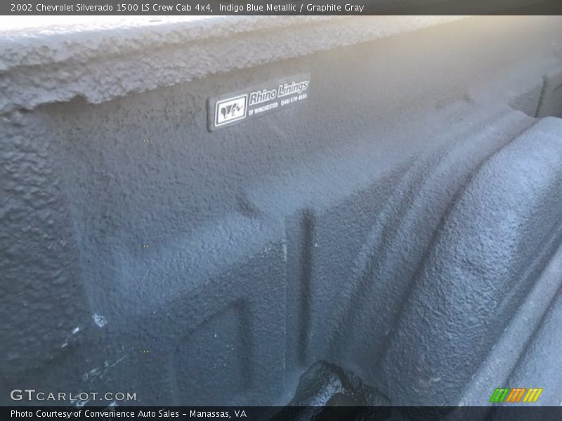 Indigo Blue Metallic / Graphite Gray 2002 Chevrolet Silverado 1500 LS Crew Cab 4x4