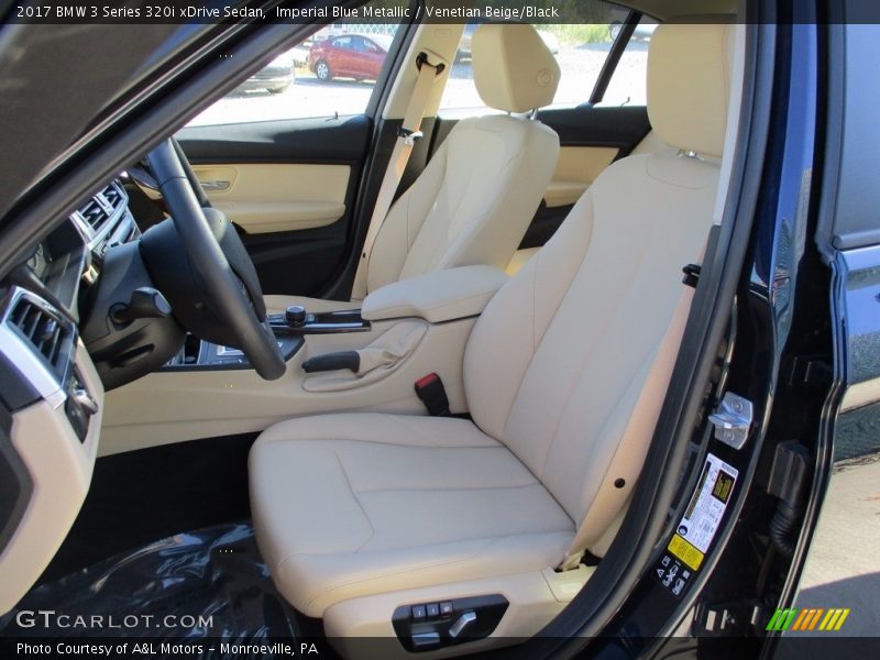 Imperial Blue Metallic / Venetian Beige/Black 2017 BMW 3 Series 320i xDrive Sedan