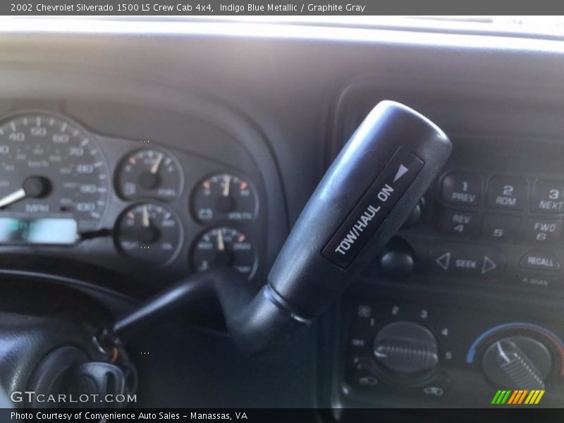Indigo Blue Metallic / Graphite Gray 2002 Chevrolet Silverado 1500 LS Crew Cab 4x4