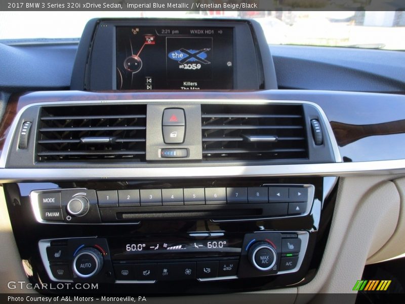Imperial Blue Metallic / Venetian Beige/Black 2017 BMW 3 Series 320i xDrive Sedan