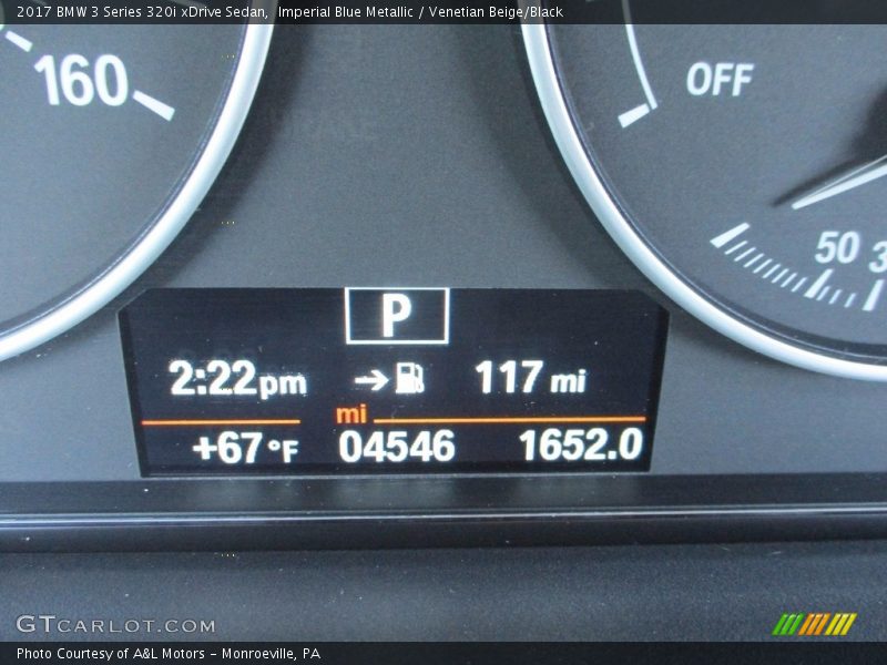 Imperial Blue Metallic / Venetian Beige/Black 2017 BMW 3 Series 320i xDrive Sedan