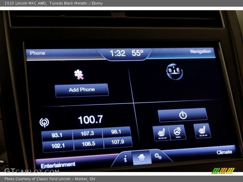 Tuxedo Black Metallic / Ebony 2015 Lincoln MKC AWD