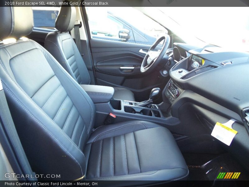 White Gold / Charcoal Black 2018 Ford Escape SEL 4WD