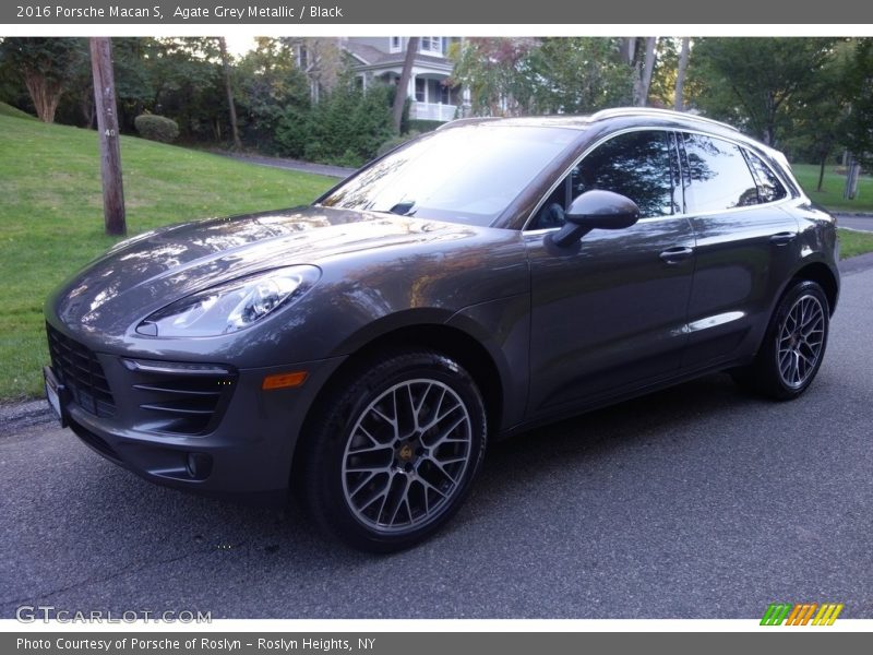 Agate Grey Metallic / Black 2016 Porsche Macan S